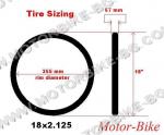 ВЕЛО ГУМА ВЪНШНА 18x2.125 (57-355) / 2.25-14 (60/80-14) МОТО СТАНДАРТ / R615 TT R-ZONE ЗА ЕЛЕКТРИЧЕСКИ ТРИКОЛКИ-4